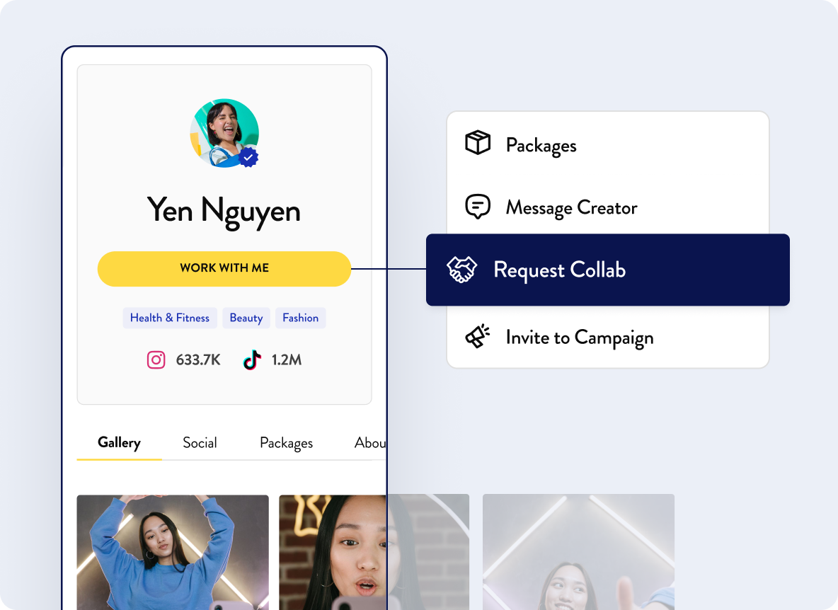 Helper profile preview